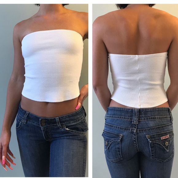 ASOS Tops - Wild Honey Ribbed bandeau top